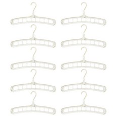 탑건강 공간활용 틈새 옷걸이 10개, 1세트, 화이트