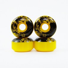 스케이트보드 바퀴 휠 세트 Wild Wolf 52mm/100A Yellow