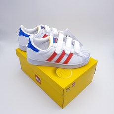 [아디다스코리아 정품] adidas SUPERSTAR CF C (키즈/주니어 슈퍼스타 레고 콜라보) GV8883 (GX3383/H03963)