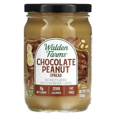 월든팜스 Walden Farms 초콜릿 땅콩 잼 스프레드, 기본, 1개, 340g