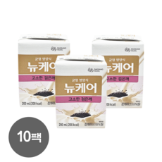 대상웰라이프 뉴케어 고소한 검은깨 환자영양식 부모님선물, 10개, 200ml