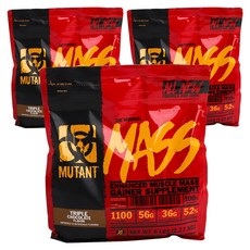 뮤턴트 더 오리지널 매스 트리플 초콜릿 맛, 3개, 2.27kg