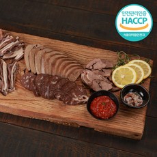 40년전통 옛골할매 돼지 부속 간 염통 내장 허파 오소리감투 300g 500g 1kg, 돼지 부속 모둠