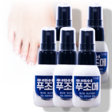 뿌리는 무좀 발 각질 발톱 관리 스프레이 푸조메 약 40ml, 푸조메 * 5개, 1개