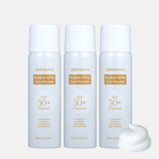 지니안 버블 휩 선 무스, 3개, 100ml