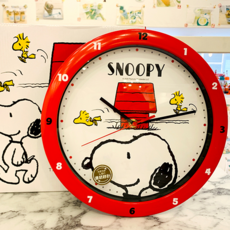 스누피벽시계