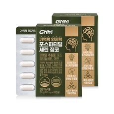 [1박스당 1개월분] GNM 기억력 인지력 포스파티딜세린 징코 / PS 은행잎추출물 두뇌건강