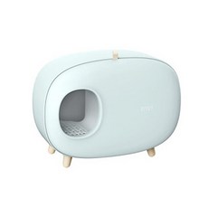  캣 화장실 하우스형 민트 고양이화장실 고양이용품 거름망형 고양이배변통 고양이거름망형화장실 고양이 