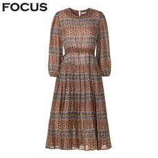 포커스 포커스 패턴쉬폰플리츠원피스_VF4F1OP3031