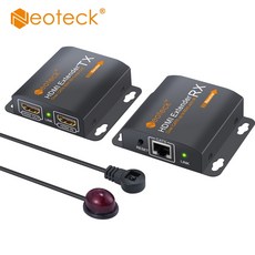 Neoteck HDMI Extender 2 포트 HDMI 분배기 1080p 확장 50m RJ45 송신기 TX/RX IR 원격 케이블 지원 CAT6/CAT7|hdmi extend, US Plug, 1개, 러시아
