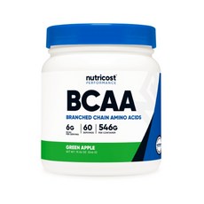 뉴트리코스트 BCAA 대용량 60회분 그린애플맛 546g, 1개