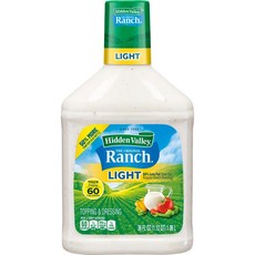 히든벨리 오리지널 랜치 라이트 샐러드 드레싱 앤 토핑 Hidden Valley Original Ranch Light, 1개, 1.06L
