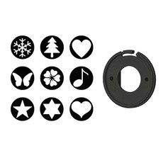 ZLD 52mm 보케 효과 프라임 고정 렌즈 커버 캡 키트 (9 개 스팟 카드 세트 포함), 모델명