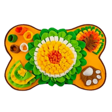 와이엠지 강아지 소형견 중형견 노즈워크 담요 스너플 매트 장난감 먹이 간식 후각 훈련, 1개