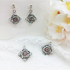 귀걸이재료마름모