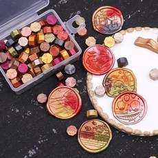 DIY 웨딩 장식 공예 도장 스탬프 키트 다채로운 믹스 비즈 레트로 부품 카드 제작 도구 로트당 100, 1520522