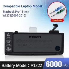 노트북 배터리 호환 notebook battery Macbook Pro 13 15 인치 A1278 A1398 A1322 A1494 A1437 A1425 A1502, 07 A1278