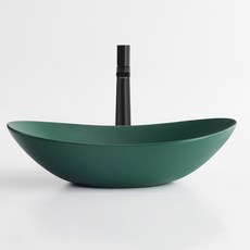 노르딕 유니크 탑카운터 세면대 세면기 탑볼 수전세트, 화이트, JZ450B