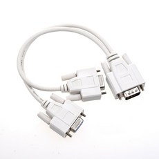 VGA 비디오를위한 새로운 1 PC 2 모니터 분배기 케이블|USB 케이블|, other, 1개, White