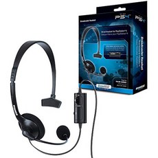 유연한 붐 마이크 및 인라인 볼륨 음소거 제어 기능이있는 PS4 용 dreamGEAR Broadcaster 유선 헤드셋, 상세 설명 참조0, Black