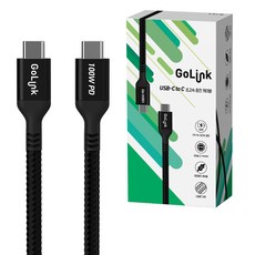 고링크 CtoC 100W 초고속 충전 C타입 PD 급속충전 케이블, 2m, 1개 - golink