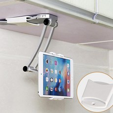 태블릿 거치대 Azimiyo 금속 타블렛 스탠드 주방 데스크탑 ipad 전화 홀더 부엌 벽에 부착 욕실 브래킷에 사용, 단일상품