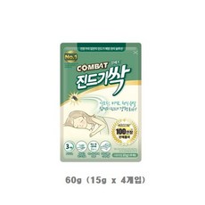 컴배트 진드기싹 시트, 15g, 4개