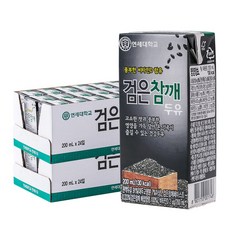 연세 검은참깨두유 200ml 48팩 영양간식 식사대용, 1GL4_연세 검은참깨 48입