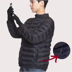 오지핏 엠보싱 경량 패딩 자켓