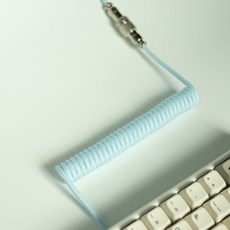 마카롱 컬러 항공 케이블 USB to C타입, 하늘, 1개