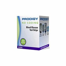 [구매대행] Prodigy 52800 No Coding Blood Glucose Test Strips Box of 50 Strips, 1
