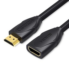 HDMI 모니터연결 화면확대 VENTION 익스텐션 케이블 5FT 4K 익스텐더 남성여성 TV Roku 노트북 Xbox BlueRay PS5PS4 스위치와 호환 가능, 15FT - 남성익스텐더