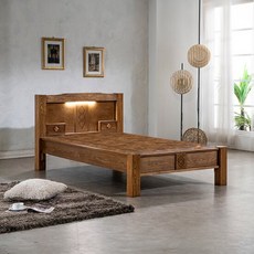 HD현대의료기 115SS V2 슈퍼싱글 황토숯볼 흙침대 서랍침대, 브라운