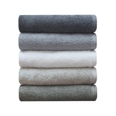 송월타월 프리미엄 무지50 바스타월 230g 30수 면사, 녹회색, 5개