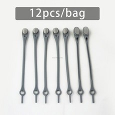 신발끈 레이스리스 실리콘 탄성 레이스 고무 레이스 성인 및 용 레이지 레이스 프리 1 사이즈 다용도 대부분의 신발에 12