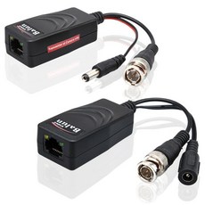 [ DVR본체 네트워크장비 ]_PN_1채널 Balun HD-CVI TVI AHD영상과 전원을 UTP RJ45_dlrhd_K/W:디지털/가전_종합