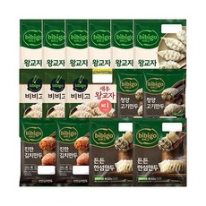 비비고 왕교자6봉+새우왕교자3봉+수제깔끔고기만두 2봉+수제진한김치만두 2봉+한섬만두 2, 1세트