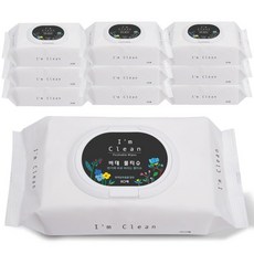 아임클린 변기에 바로 버리는 비데물티슈 캡형 80매 10입, 상세페이지 참조, 상세페이지 참조