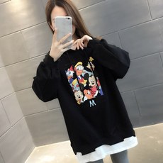 옥타비아누스 기본 라운드 봄옷 여성의류 와이드 루즈핏 얇은 코트