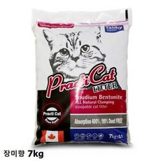 RVY242339 연두마트 고양이모래 7kg 탑퍼 프락티캣 장미향 KH201