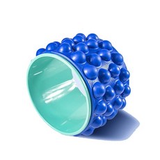  필라링 요가링 종아리 마사지 다리 링 Fitness Ring 요가 휠 피트니스 롤러 백 트레이닝 도구 슬리밍 매직 허리 모양 바디 빌딩 필라테스, 푸른, 파란 