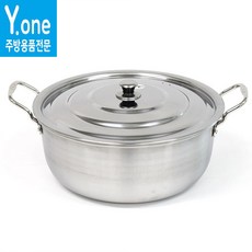 IH 인덕션 겸용 스텐 3중 국솥 곰솥냄비 대용량 업소용 국통 큰냄비 사골냄비 [사이즈선택] 식당용 대형솥 국냄비, 사이즈-40cm, 1개