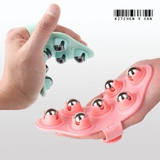 장갑 마사지기 회전 자석볼 셀프 전신 지압 안마, 1개, 민트