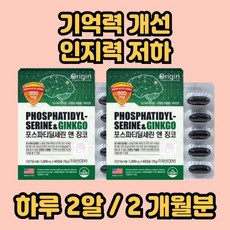 포스타티딜세린 PS 인지력 기억력 뇌 향상 영양보충제 어버이날 선물, 1개