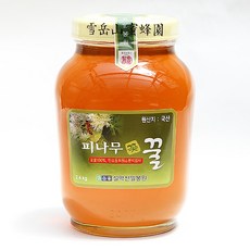 [꽃꿀100%] 피나무꿀 2.4kg (탄소비-23.5이하/일벌이 꽃에서만 얻어온 꽃꿀100%)/설악산밀봉원/설악산허니팜, 1개