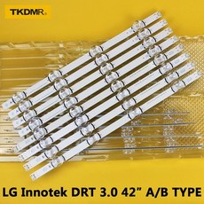 [해외] 1% NEW기존 8 LED 백라이트 스트립 LG LC420DUE 42LB3910 INNOTEK DRT 3.0 42 인치 A B 6916L1709A 6916L1710A, 상세내용표시