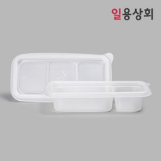 [ILYONG] 사각 반찬용기 GP 70 2칸 1500세트 반투명, 단품, 단품 - gp201s