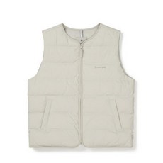 (국내매장판) 스노우피크 랜드 우먼스 경량 다운 베스트 Light Beige 패딩 조끼 경량다운베스트 아웃도어