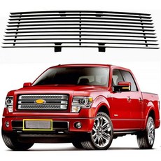 포드 F-150 2009-2014 로어 범퍼 크롬 빌렛 그릴 인서트 10 11 12 13과 호환됩니다, 1개