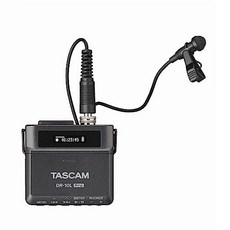 TASCAM (태스컴) DR-10L Pro 32bit 플로트 핀 마이크 레코더 블랙 Youtube 음성 수록 인터넷 전송 팟캐스트 동영상 촬영 Vlog 수록용